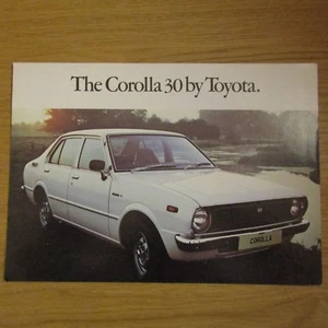 TOYOTA COROLLA 30 1166cc Saloon Coupe Estate UK Market Sales Brochure 1970s - Picture 1 of 1