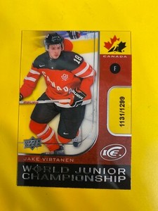 21796 2015-16 Upper Deck Ice World Juniors Championship Jake Virtanen /1299