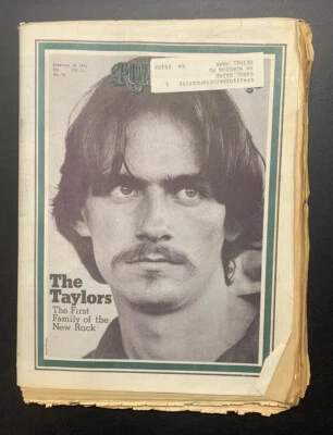 1971 February 18 ROLLING STONE Magazine JAMES TAYLOR (CP76) - Image 1 of 2