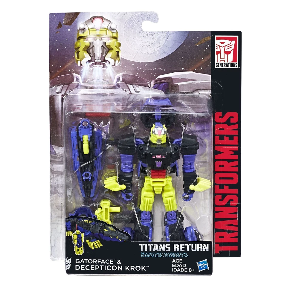 Transformers Generations Titans Return Deluxe Class DECEPTICON KROK & GATORFACE - Image 1 of 4
