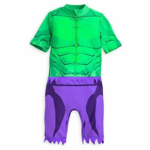Marvel Avengers Hulk Swim Shirt Wet Suit Boy Size 5/6 - Picture 1 of 2