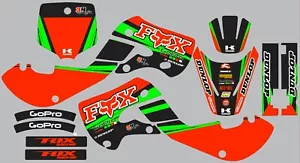 Kit gráfico para 2000-2015 Kawasaki KX65 KX 65 Calcomanías Orange Logo Kit - Imagen 1 de 1