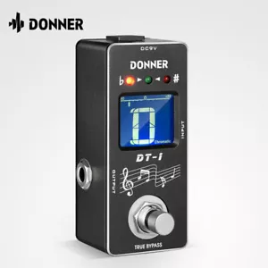 Donner Chromatic Guitar Tuner Pedal Screen 2 Mode Fast Accurate Tuning - Picture 1 of 8