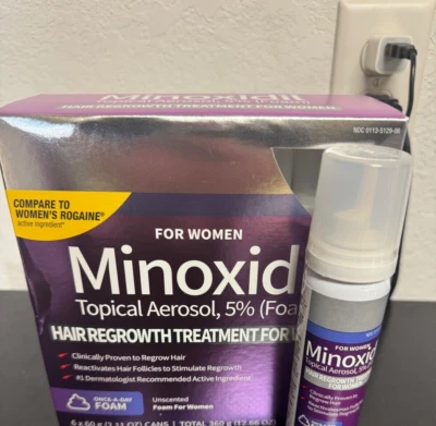 ✳️🔥Kirkland Women's  Minoxidil  Hair 5% Foam Hair Regrowth Treatment 6 pack🔥 - Image 1 of 4
