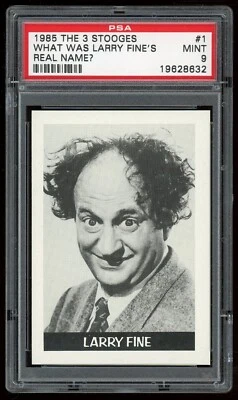 1985 FTCC The Three Stooges #01 Larry Fine PSA 9 - Image 1 of 3
