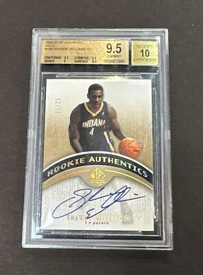 Shawne Williams 2006-07 SP AUTHENTIC AUTO GOLD RC # /25 BGS 9.5 GEM MINT 10 Auto - Image 1 of 4