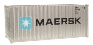 Walthers # 8060 20' Corrugated Container - Assembled Maersk  HO MIB  - Picture 1 of 1