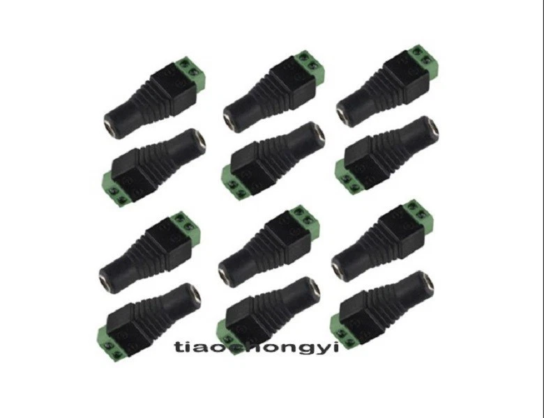 10pcs Bulk 2.1 x 5.5mm Female DC Power Plug Jack Adapter Connector for CCTV - Image 1 of 1