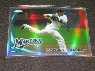 HANLEY RAMIREZ MARINERS 2010 TOPPS CHROME PACK PULLED BASEBALL CARD REFRACTOR - Image 1 of 2