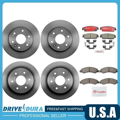 Rotores de freno de disco delanteros y traseros Brembo pastillas de freno de cerámica para GMC Yukon 2008 Foto 1 de 4