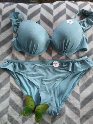 Chicer INFINITY Glitzer - BIKINI  Fb . Hellblau  Gr . M 40/42  NEU !    M1 - Bild 1 von 4