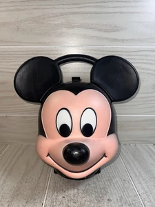 Vintage Disney Mickey Mouse Kopf Brotdose fehlt Thermoskanne Aladdin Made / USA - Bild 1 von 13