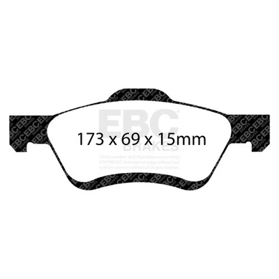 EBC Brakes DP61709 6000 Series Greenstuff Camión/SUV Frenos Pastillas de Disco Foto 1 de 3