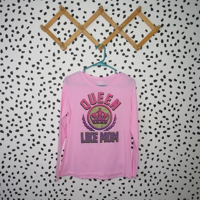The Children’s Place NWT Pink Queen Like Mom Long Sleeve Girls TShirt Sz XXL(16) - Image 1 of 4
