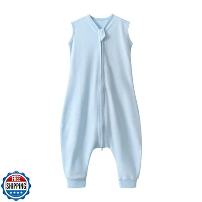 QUENES Saco de Dormir Bebé con Pies para Niños Niñas, Bebé Niño Sin Mangas S Foto 1 de 4