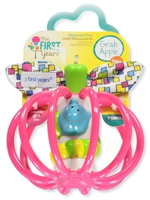 The First Years Grab Apple Teether Color: fuchsia Size: one size - Image 1 of 2