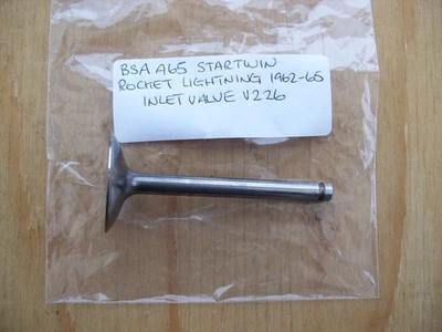 BSA A65 Star Twin, Rocket Lightning 1962-65 Inlet Valve V226  New Old Stock - Image 1 of 4