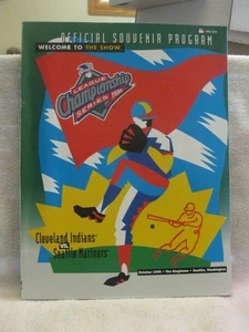 1995 American League Championship Series Souvenir Program Mariners and Indians - Picture 1 of 6