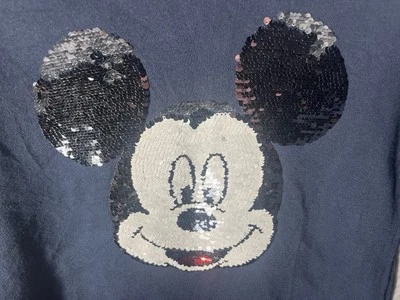 H&M X Disney Mickey Mouse Juvenil Lentejuelas Pullover Sudadera con Capucha 12-14 años Foto 1 de 4