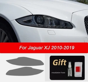 Pre-cut Headlights Smoke Paint Protection Vinyl Tint Wrap Film For Jaguar XJ - Picture 1 of 8