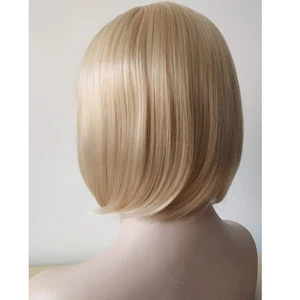 Peluca corta rubia recta para mujer: ligera, estable, amplia gama de aplicaciones - Imagen 1 de 11
