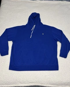 Polo Ralph Lauren Men Royal Blue Pile Fleece Hoodie - Picture 1 of 11