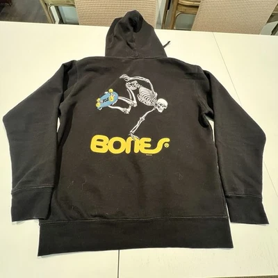 Powell Peralta Skeleton Hoodie  Sweatshirt Men's M Black Skateboarding - Image 1 of 4
