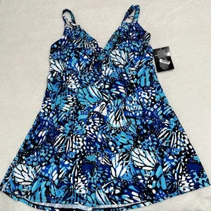 Trajes de baño para todos nuevos con etiquetas top/vestido de baño para mujer talla 16 tazas suaves - Imagen 1 de 7