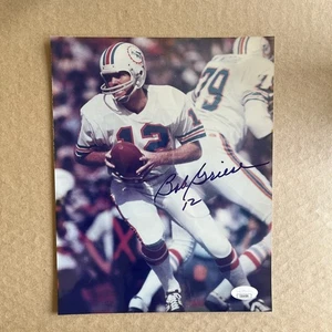 BOB GRIESE MIAMI DOLPHINS SIGNED 8x10 PHOTO JSA MJR - Picture 1 of 6