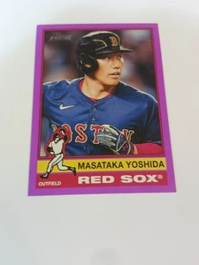 2025 Topps Heritage - #125 Masataka Yoshida Purple Border - Boston Red Sox - Picture 1 of 2