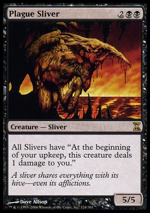 Plague Sliver ~ Near Mint Time Spiral MTG Magic UltimateMTG Black Card - Image 1 of 1