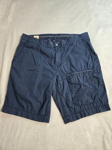 Polo Ralph Lauren Navy Blue Chino Shorts Mens Size 38 Casual Designer Cargo City - Picture 1 of 12