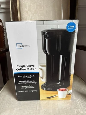 Mainstays Single Serve Coffee Maker with Removable Drip Tray - Image 1 of 3