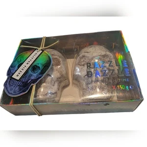 Glitzer Totenkopf Zuckerwatte Duft Fizzers Badebomben - Bild 1 von 2