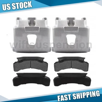 Pinza de freno de disco delantera izquierda y derecha y pastillas de freno para Freightliner MT35 Foto 1 de 4