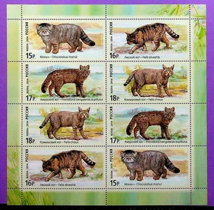 RUSSIA Sc 7554 NH MINISHEET OF 2014 - ANIMALS - WILD CATS - (GA25) - Picture 1 of 1