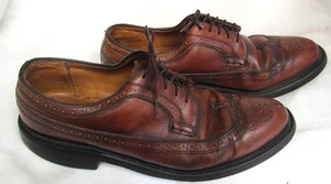 Dexter USA 25-540 Men's Brown Wingtips Pebble Grain Lace up Shoes -Size 101/2 D - Picture 1 of 8