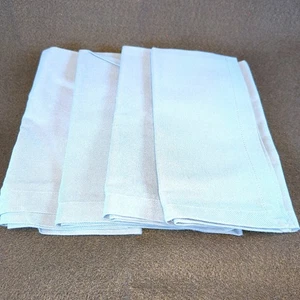 Set of 4 (19"x18") Cloth Napkins Blue 100% Cotton Buffet Napkins New No Tags - Picture 1 of 7