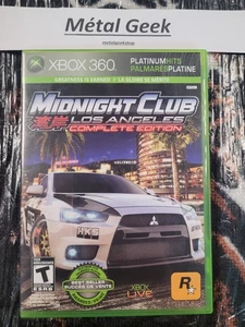 Midnight Club Los Angeles Completo Xbox 360 CIB EN/FR Probado Envío Gratis en CAD - Imagen 1 de 5