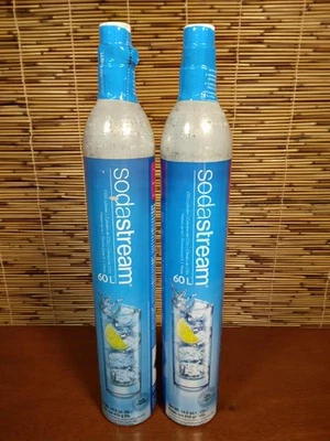 SodaStream 60L CO2 Cylinder Canister 2 Pack New/Sealed 2030 Screw Carbonation - Image 1 of 3
