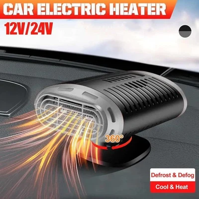 Ventilador de refrigeración calentador eléctrico Demister descongelador portátil automático para automóvil de 12 V CC Foto 1 de 4