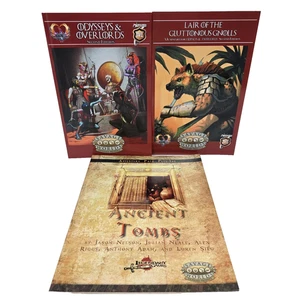 Odysseys & Overlords 2E +Lair Gluttonous Gnolls +Ancient Tombs SWADE RPG Savage - Picture 1 of 20