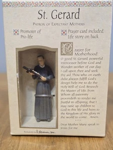 St. Gerard Patron Of Expectant Mothers Figurine/Prayer Card Roman, Inc Catholic - Picture 1 of 7