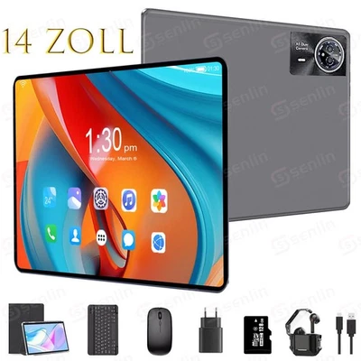 2025 Neueste 14Zoll Tablet 16/24GB+256GB Android15 Gaming Pad 8580mAh 2SIM LTE - Bild 1 von 4