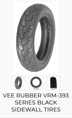 Nuevo juego de neumáticos serie VRM de goma VEE 130/90-16 para Harley Davidson u otros Foto 1 de 2