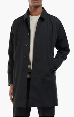 Chaqueta Mac impermeable Barbour Lorden en negro (grande para hombre) Foto 1 de 4