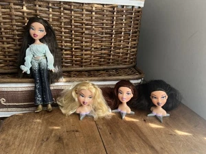2005 Bratz Head Gamez Puppe mit 4 Köpfen - Jade, Chloe, Megan, Dana - Bild 1 von 12