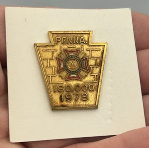 Veterans of Foreign Wars 1973 Pennsylvania Keystone State 180.000 Pin - Bild 1 von 5