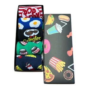 5 Pairs Food Gift Box Set/Cute Socks/Colourful Funny Socks/Unisex Socks/Funky - Picture 1 of 8