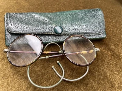 Ancienne Paire Lunettes Lorgnons Écaille Et Métal  - Photo 1/4